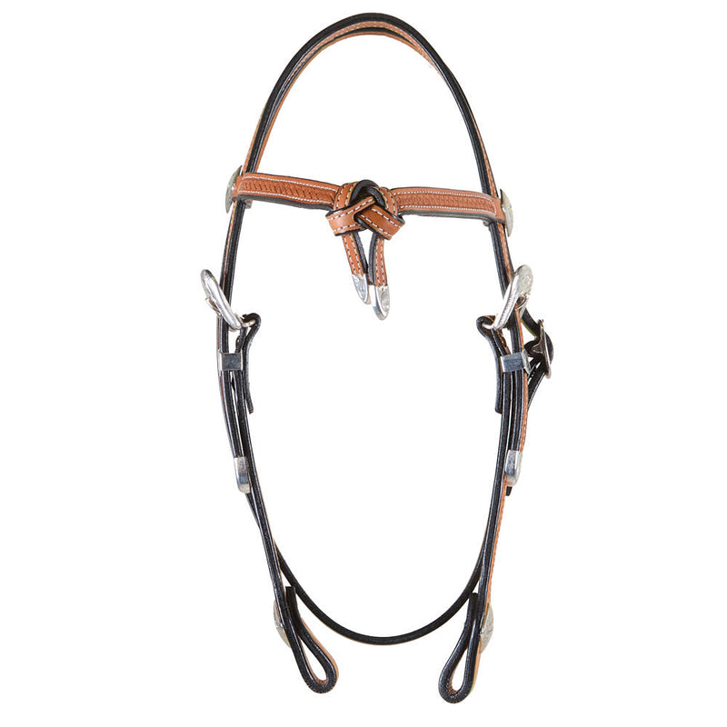 Cowperson Tack Light Oil Futurity Knot Browband Show Headstall