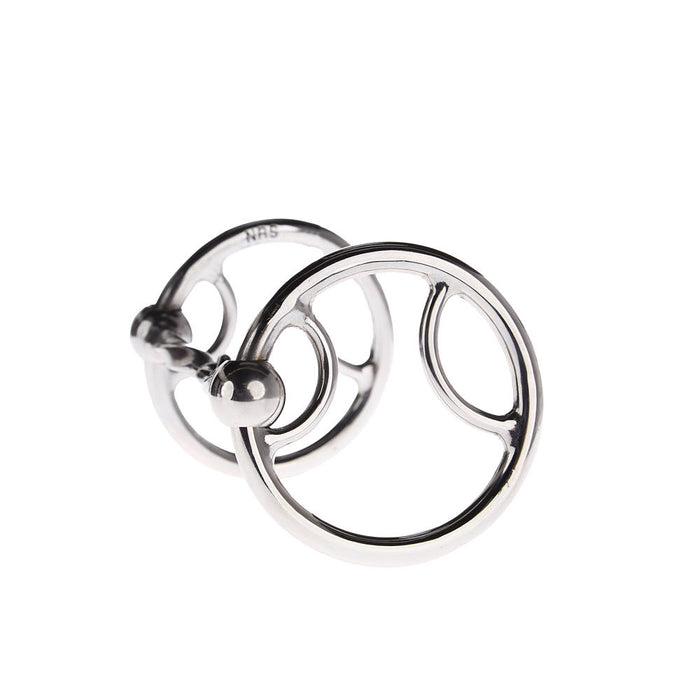 NRS Slow Twist Locked O Ring Snaffle Gag Bit