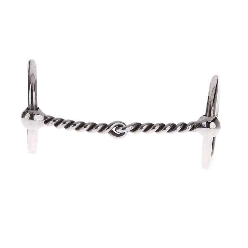NRS Twisted Wire Locked O Ring Snaffle Gag Bit