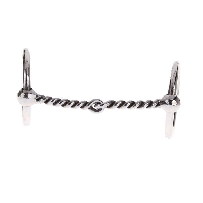 NRS Twisted Wire Locked O Ring Snaffle Gag Bit