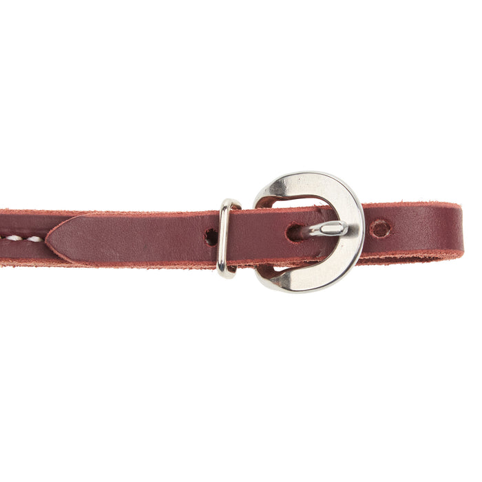 NRS Latigo Soild Sewn Curb Strap with Stainless Steel Buckles