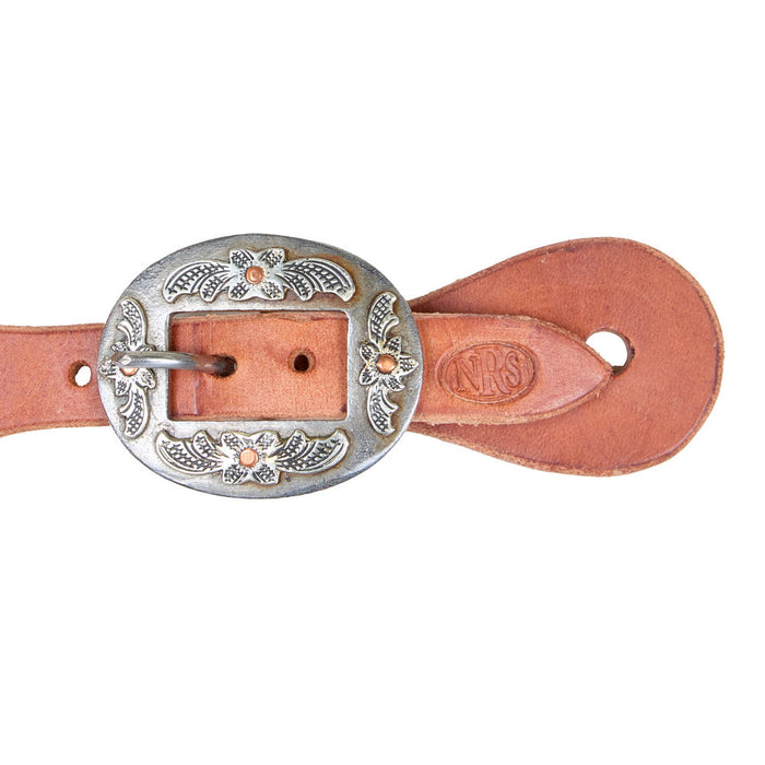 NRS Tack Ladies Floral Cart Buckle Dove Wing Spur Straps