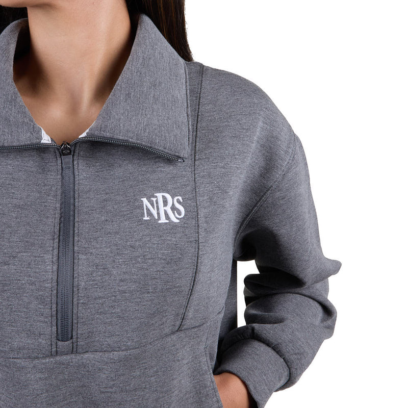 Flag & Anthem NRS Women's Charcoal Soft Scuba Pullover