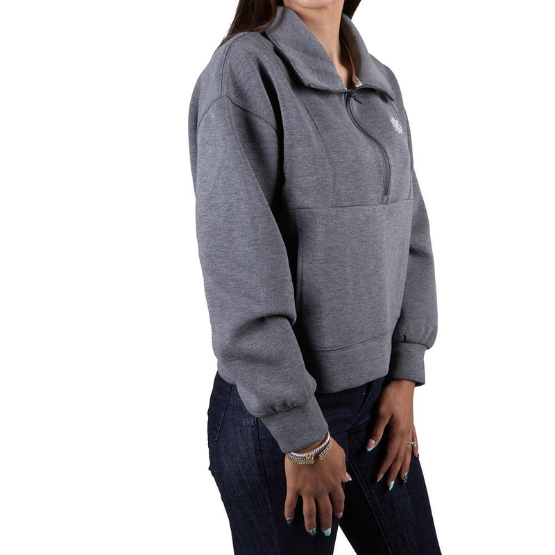 Flag & Anthem NRS Women's Charcoal Soft Scuba Pullover