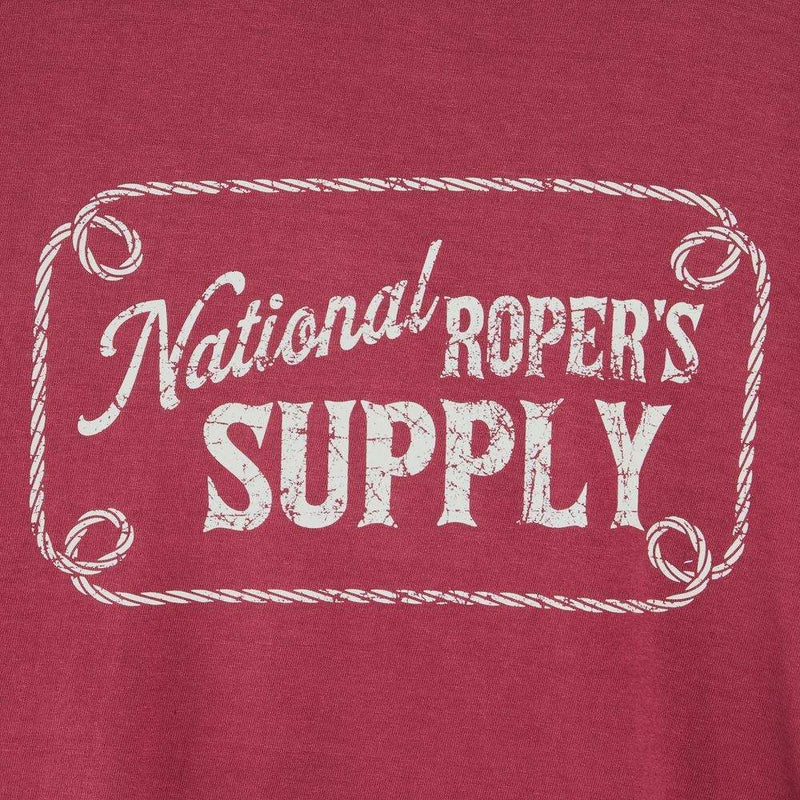 Brandcowboy National Ropers Supply Rope Logo Red Rock Tee