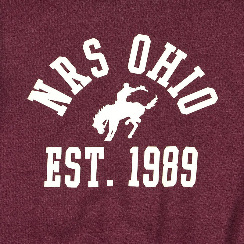 NRS Ohio Bucking Horse Merlot Sweatshirt