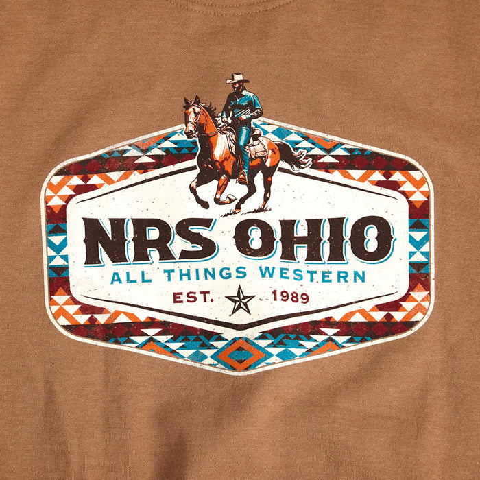 NRS Ohio All Things Western Russet Aztec Border Hoodie