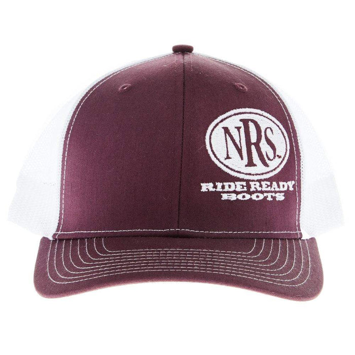 NRS Ride Ready Maroon/White Cap