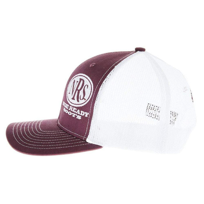 NRS Ride Ready Maroon/White Cap