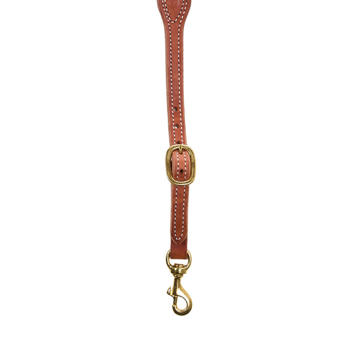 Cowperson Tack Natural Roughout Slotted Bar Concho Breast Collar