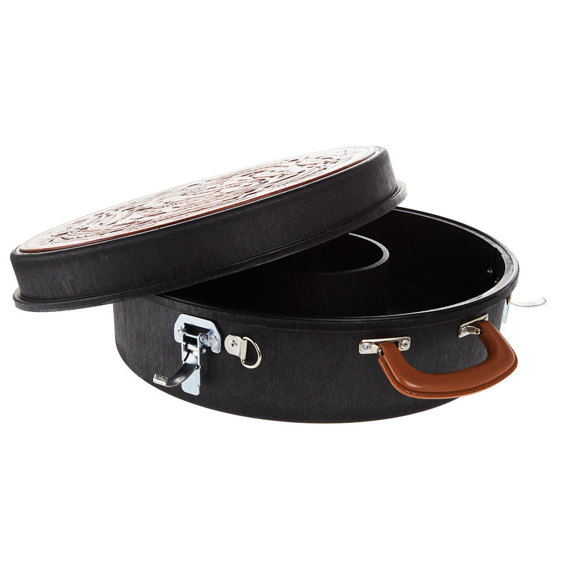 NRS Exclusive Rope Can with Feather Tooling Leather Lid