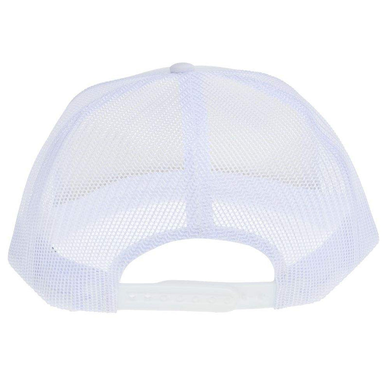 NRS National Ropers Supply White and Pink Foam Cap