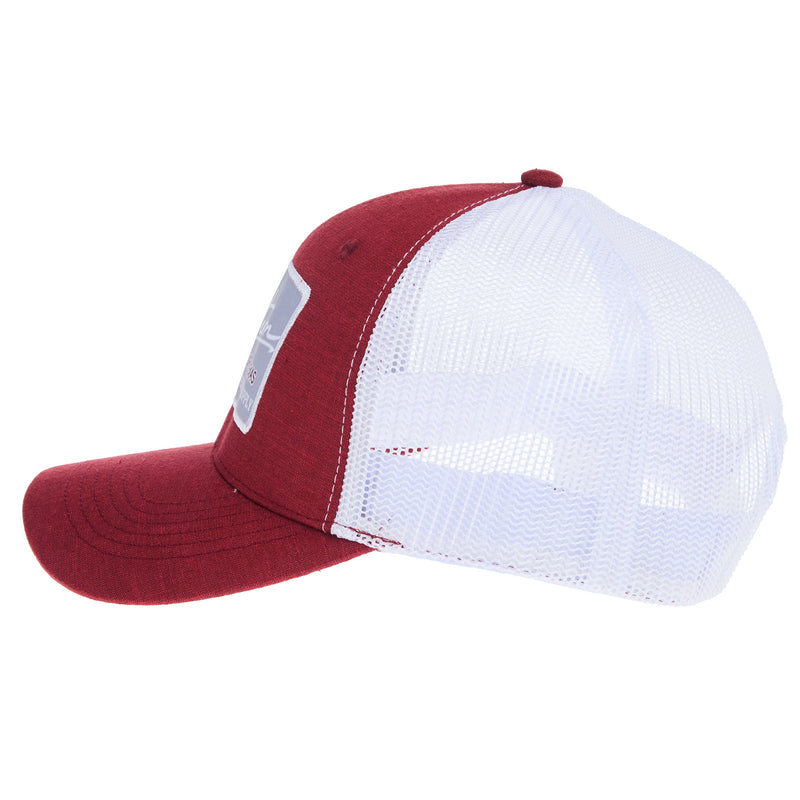 NRS All Things Western Deep Red and White Cap