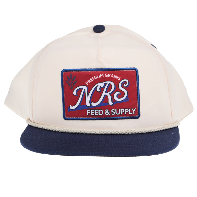NRS Feed and Supply Cream and Navy Vintage Cap