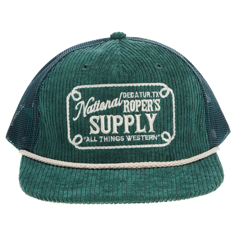 NRS National Roper Supply Corduroy Teal Cap