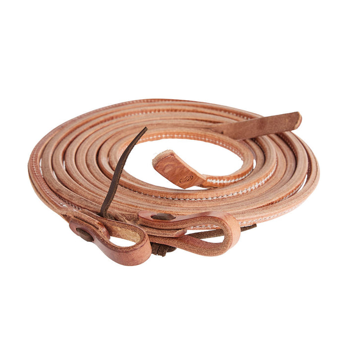 NRS Tack Rolled 3/8in x 8ft Leather Split Reins