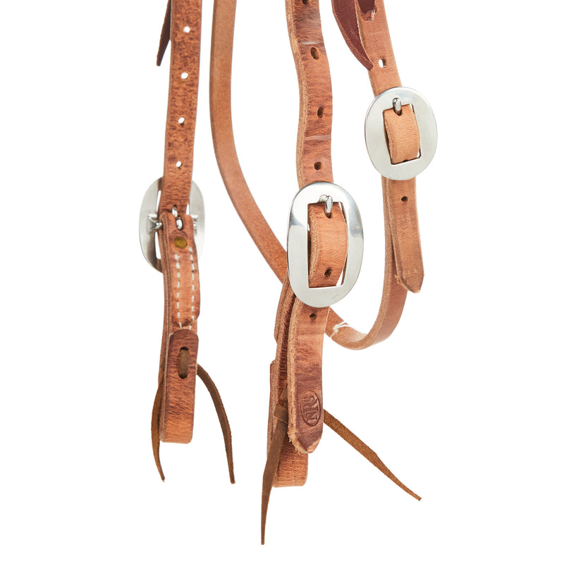 NRS TACK Natural 5/8 Inch Gag Cheek Browband Headstall