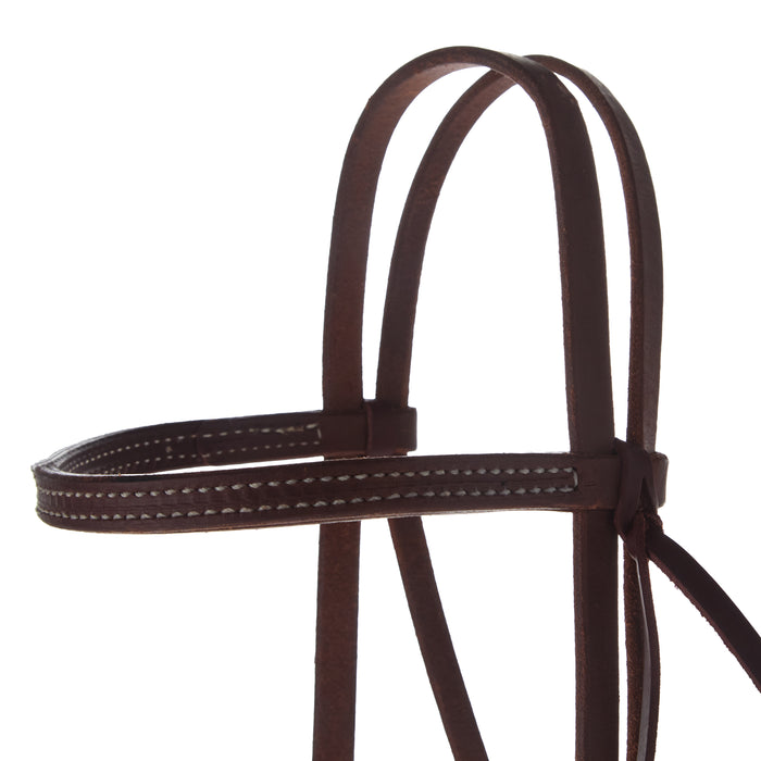 NRS TACK Heavy Oiled Straight Browband Gag Headstall