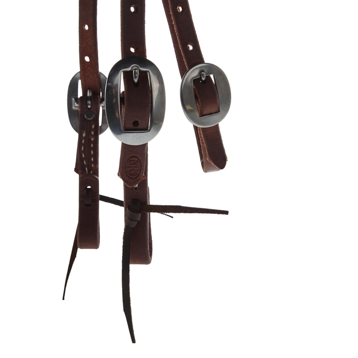 NRS TACK Heavy Oiled Straight Browband Gag Headstall