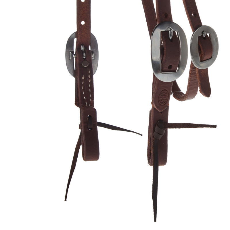 NRS TACK Heavy Oiled Straight Browband Gag Headstall