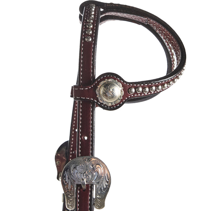 NRS Silver Double Ear Show Headstall