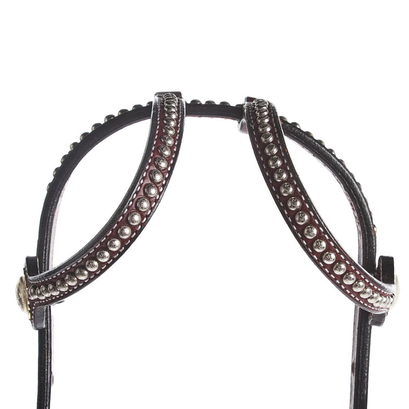 NRS Silver Double Ear Show Headstall