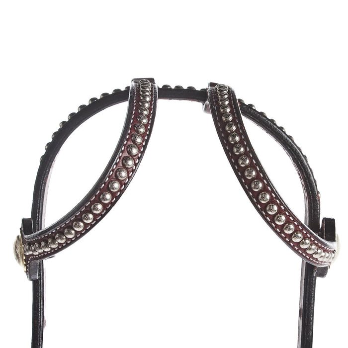NRS Silver Double Ear Show Headstall