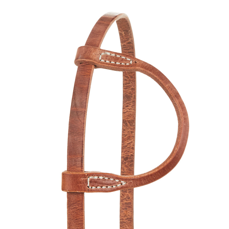 NRS TACK Natural 5/8 Inch Single Ear Gag Cheek Headstall