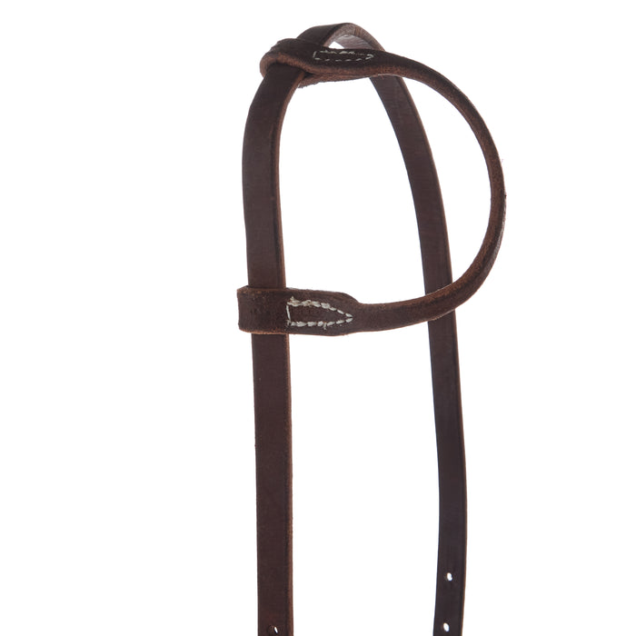 NRS TACK Chocolate Roughout Single Ear Gag Headstall