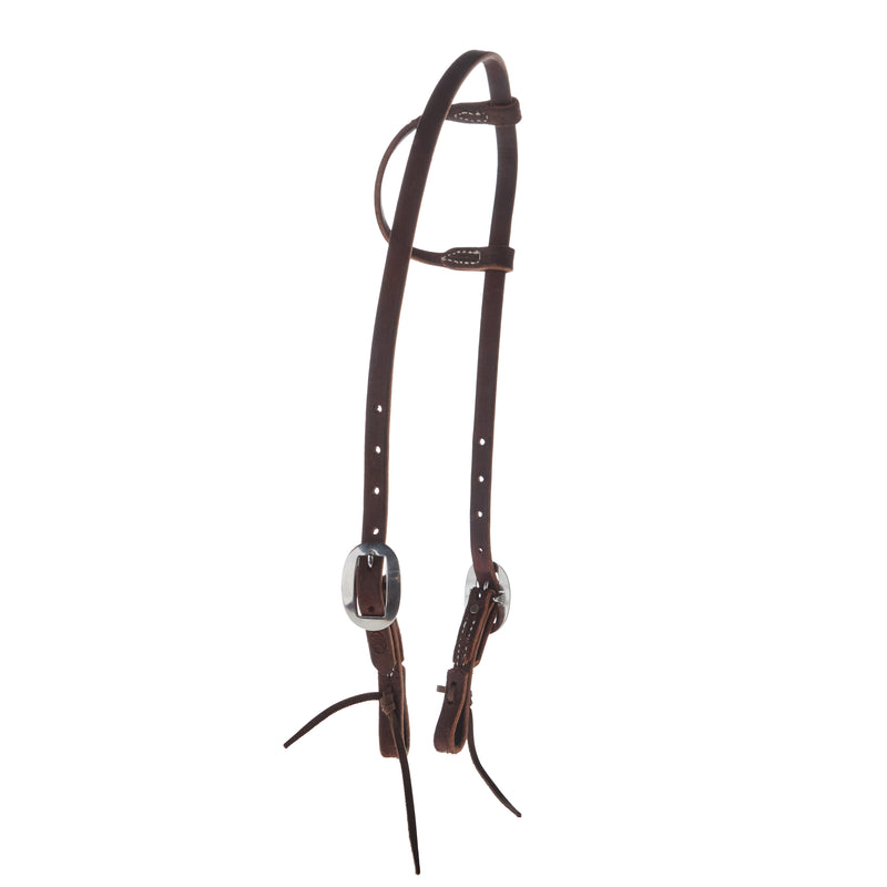 NRS TACK Chocolate Roughout Single Ear Gag Headstall