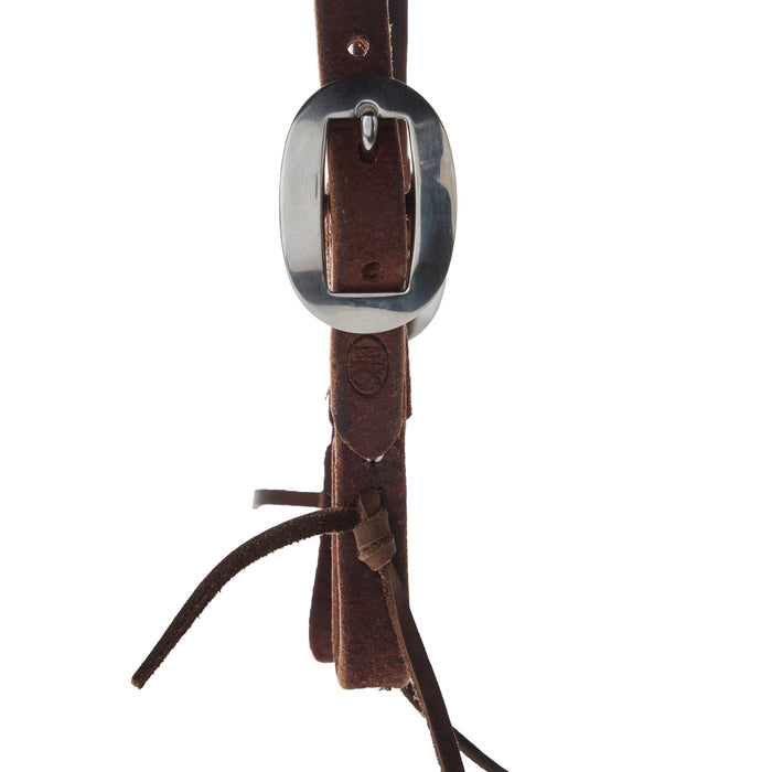 NRS TACK Chocolate Roughout Single Ear Gag Headstall