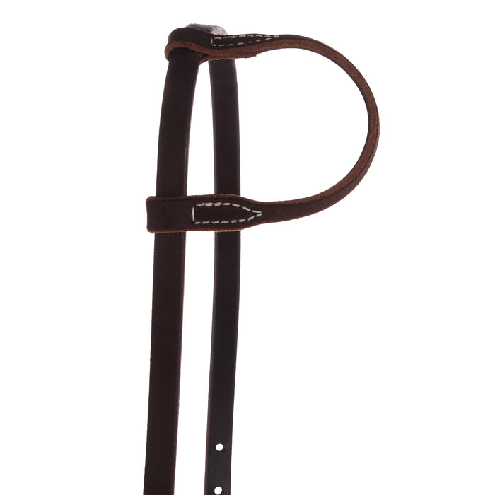 NRS TACK Roughout Chocolate Harness Single Ear Headstall