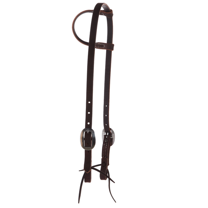 NRS TACK Roughout Chocolate Harness Single Ear Headstall