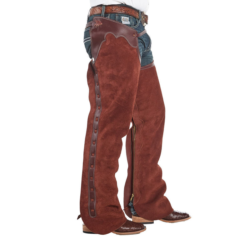 Rockin' Y Arizona Work Chaps with Black Slot Concho