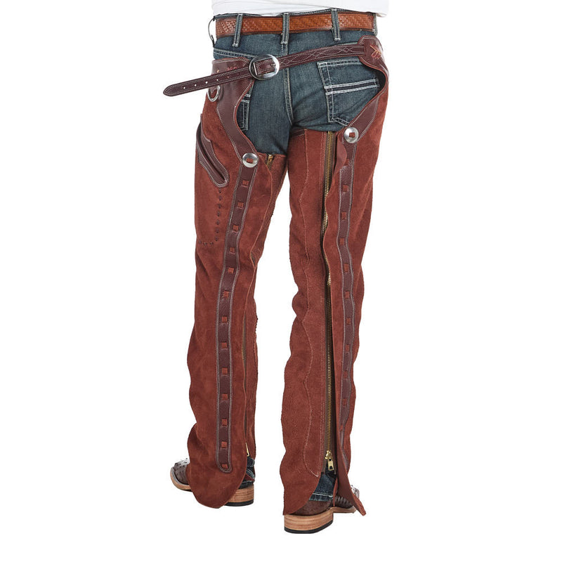 Rockin' Y Arizona Work Chaps with Black Slot Concho