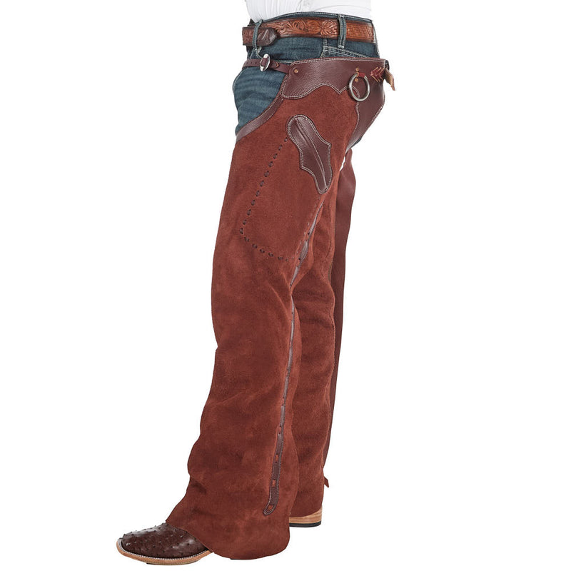 Rockin' Y Arizona Work Chaps with Black Slot Concho