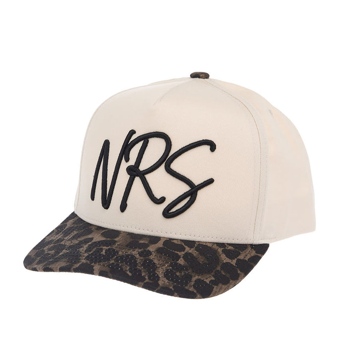 Brandcowboy Script Logo Cream & Cheetah Cap