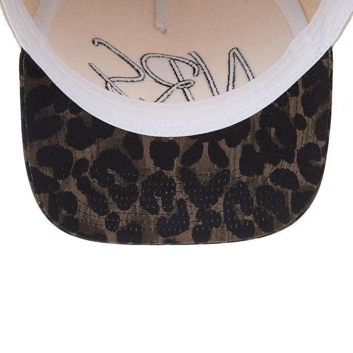 Brandcowboy Script Logo Cream & Cheetah Cap