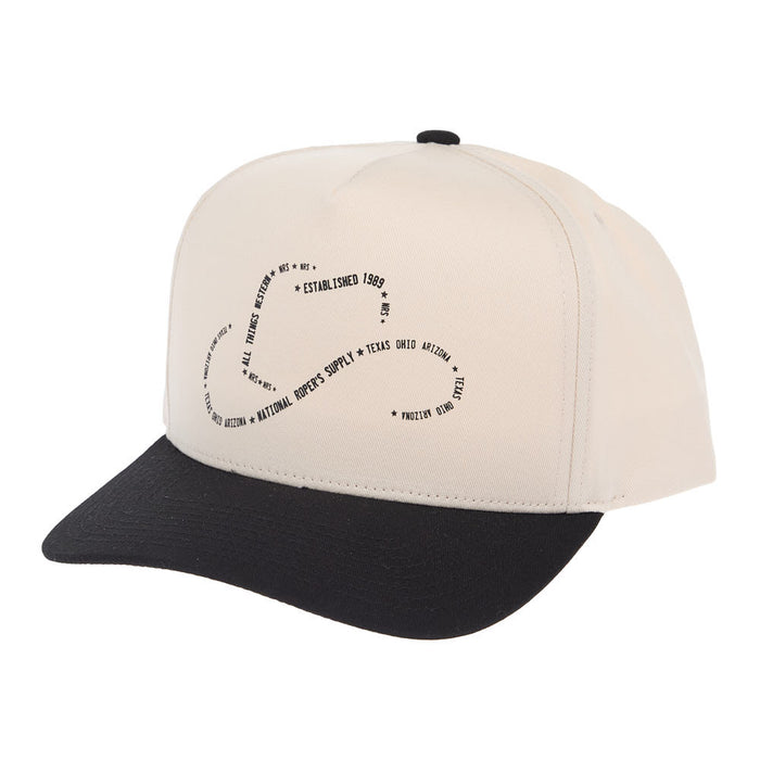 Brandcowboy Ranch Cowboy Hat Outline Cream & Black Cap