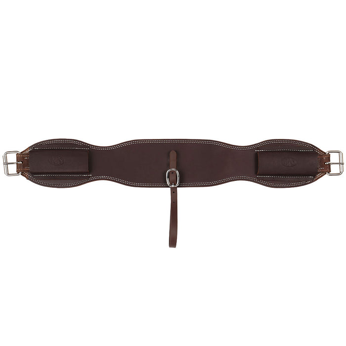 NRS Tack 4 3/4in. Contoured Single Ply Leather Flank Cinch Oiled
