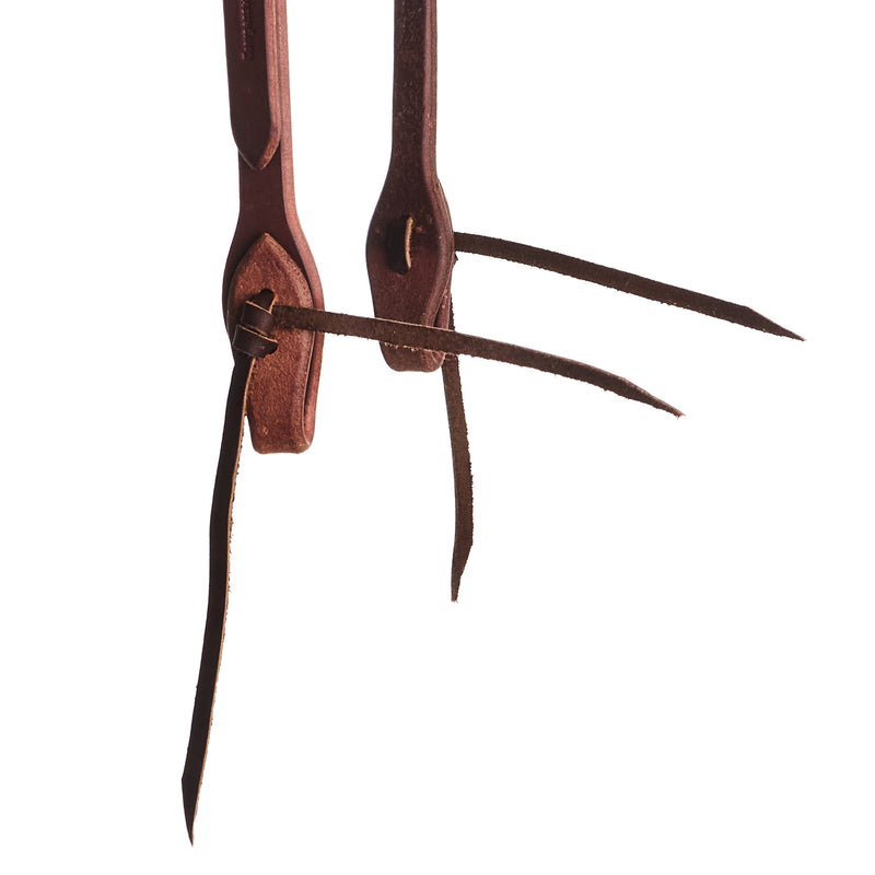 Cowperson Tack 5/8in. Square Steel Heel Buckle Slot Ear Headstall