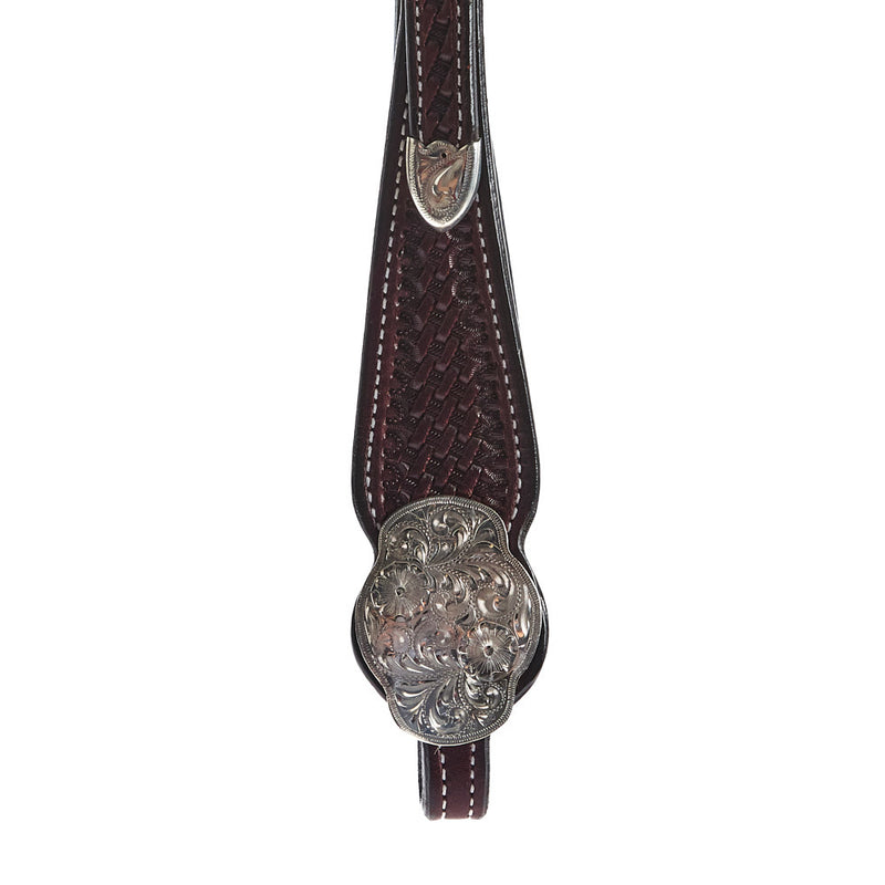 NRS Silver Single Ear Basket Stamp Show Headstall