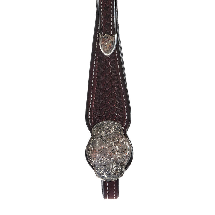NRS Silver Single Ear Basket Stamp Show Headstall