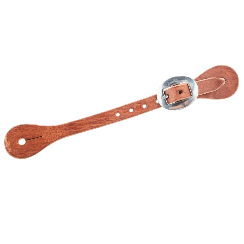 NRS Mens Straight Natural Oil Spur Straps with Cart Buckle