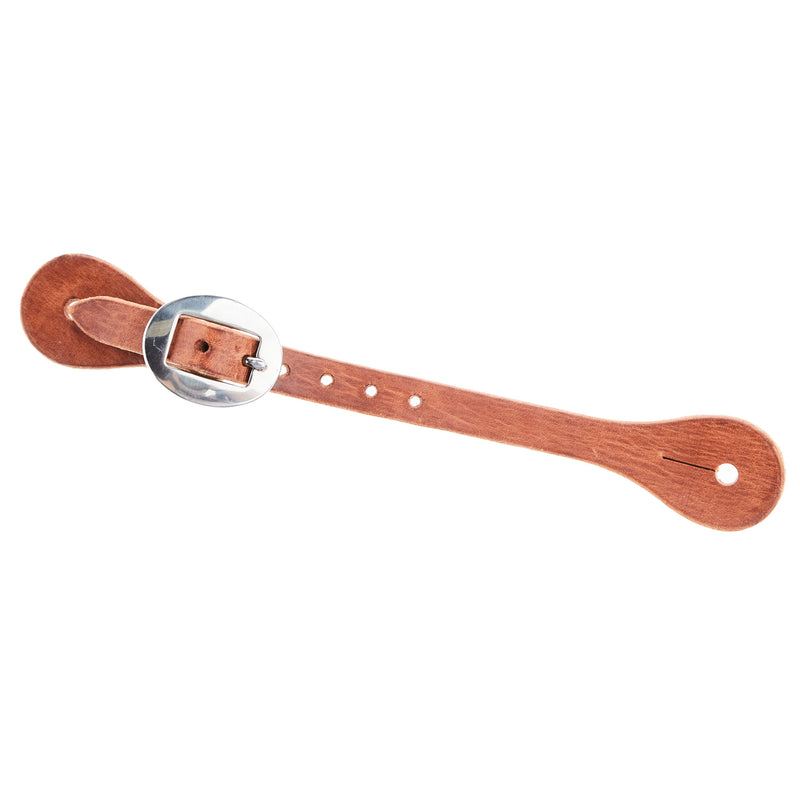 NRS Mens Straight Natural Oil Spur Straps with Cart Buckle