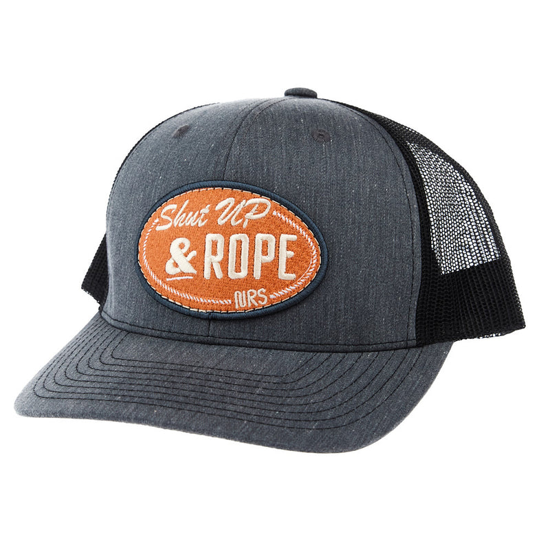 Brandcowboy Men's Heather Black Shut Up & Rope Cap