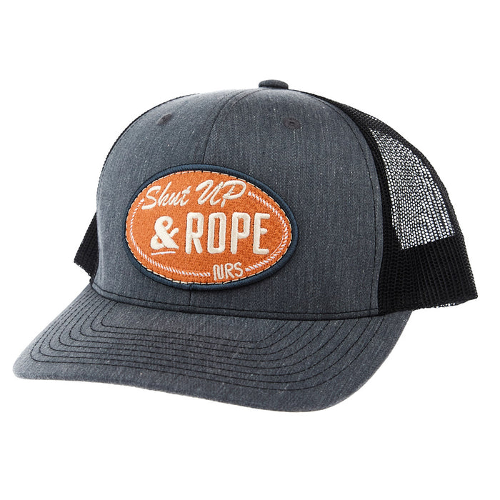 Brandcowboy Men's Heather Black Shut Up & Rope Cap