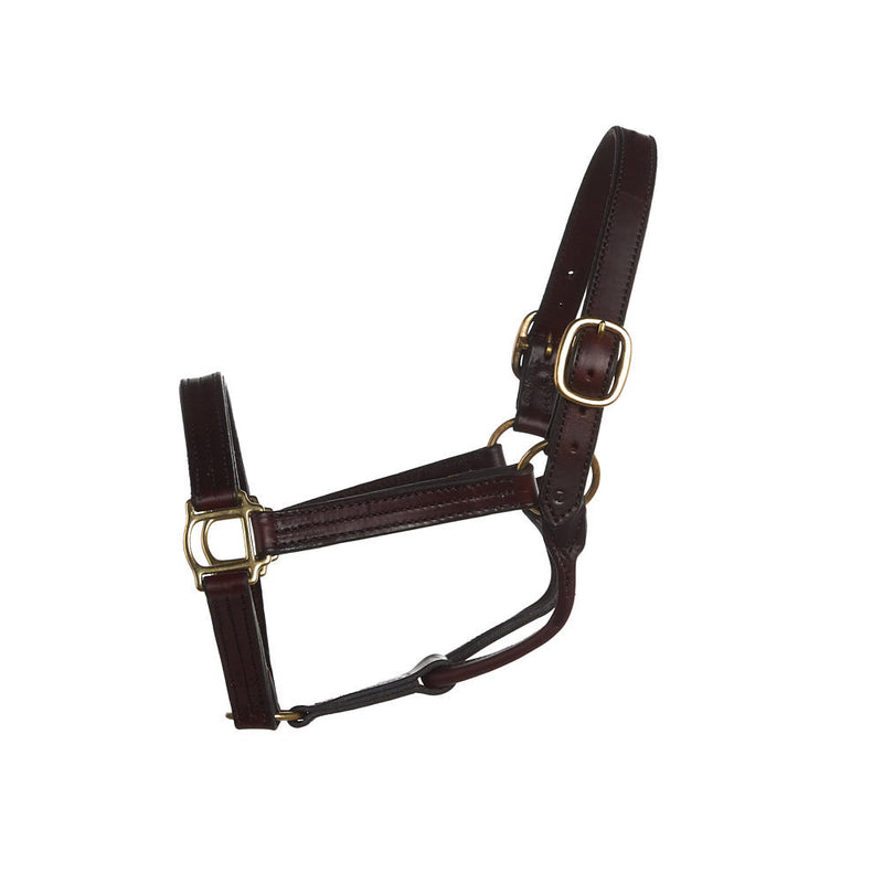NRS Tack Triple Stitched 1 1/8in Track Halter w/ Fixed Chin