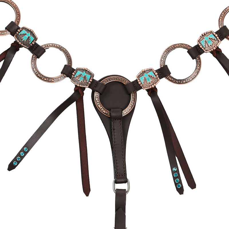 NRS Turquoise Thunderbird Copper Ring Breast Collar
