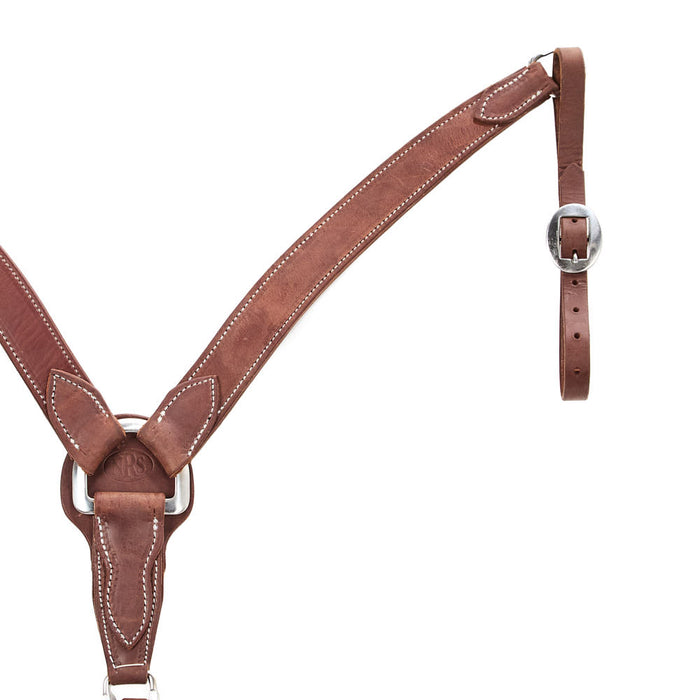NRS Tack Heavy Oiled Hermann Oak Leather 1 1/2in Tapered Breast Collar